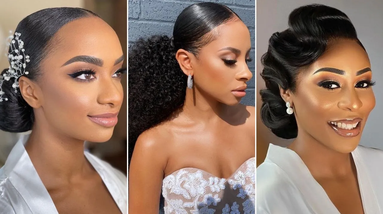 black wedding hairstyles
