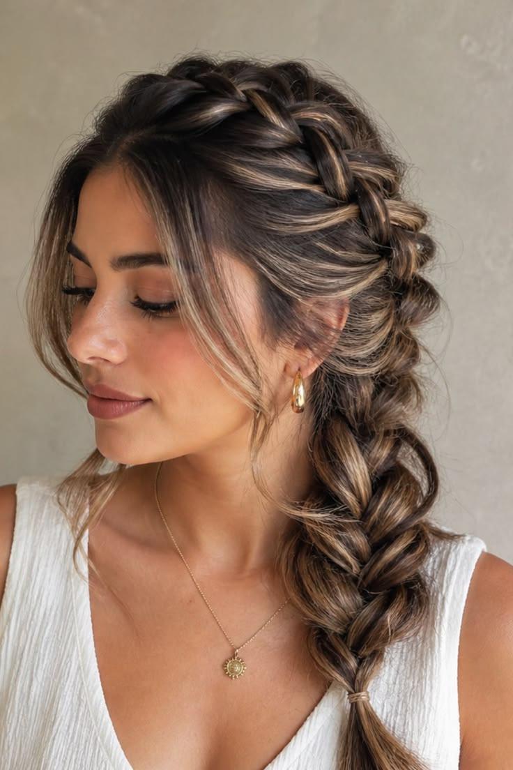 Soft Braided Crown Style