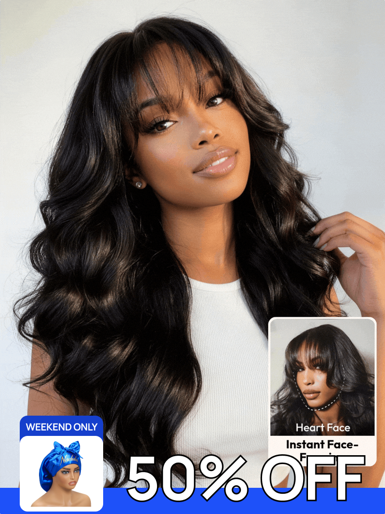 50% OFF + FREE GIFTS | Nadula Flash Sale Yaki Straight Hair With Bang Put On and Go Beginner Friendly Glueless Human Hair Wig
