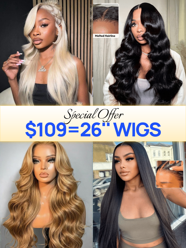 $129 = 26" & 28" | Nadula Flash Sale 7x5 Bye Bye Knots13x4 Pre Everything Glueless Human Hair Wigs