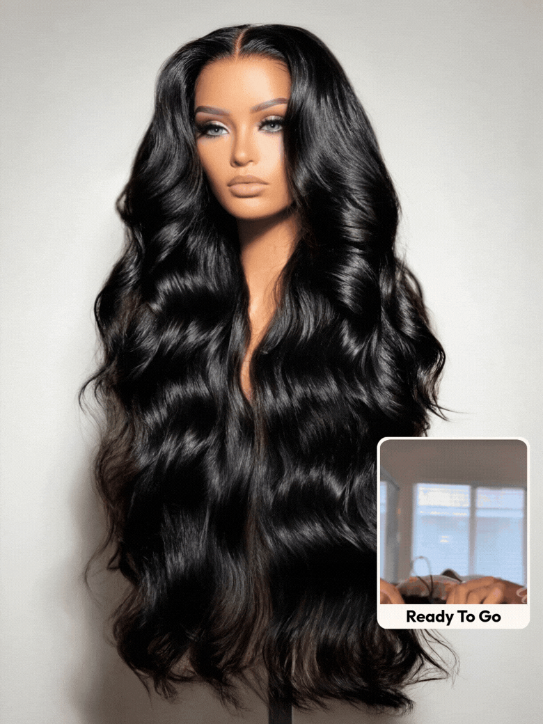 13x4 Nadula Pre Everything™ Free Parting Lace Frontal Wig HD Real Scalp™ 3D Body Wave Versatile Styling Put On & Go Human Hair Wig