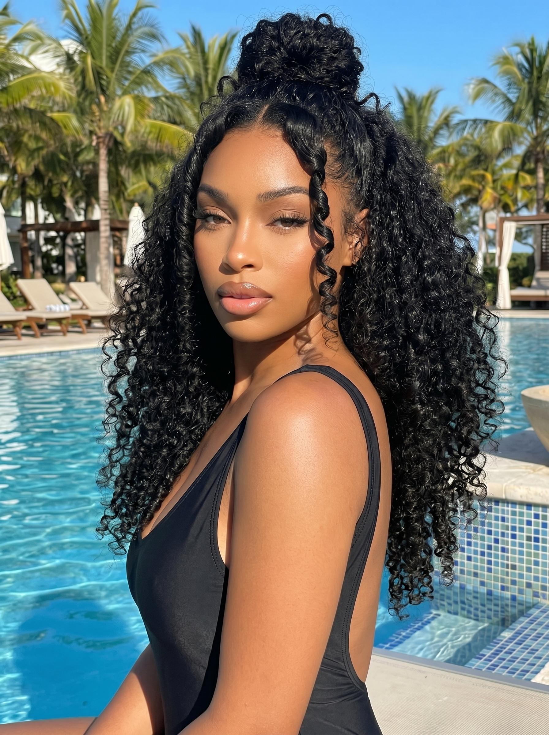 curly hair style