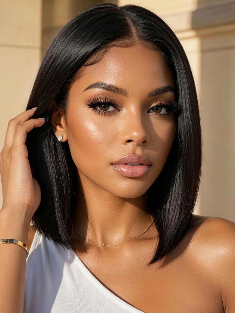 Nadula Flash Sale Yaki Straight Hair Wigs Beginner Friendly Glueless Wigs Put On And Go Natural Looking Wigs