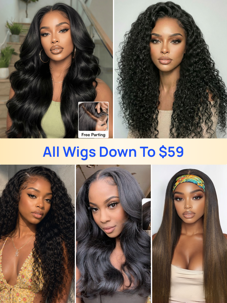 Down To $59 | Nadula Flash Sale Hot Selling Wigs Natural Hairline Put On And Go Glueless Human Hair Wigs For New Year