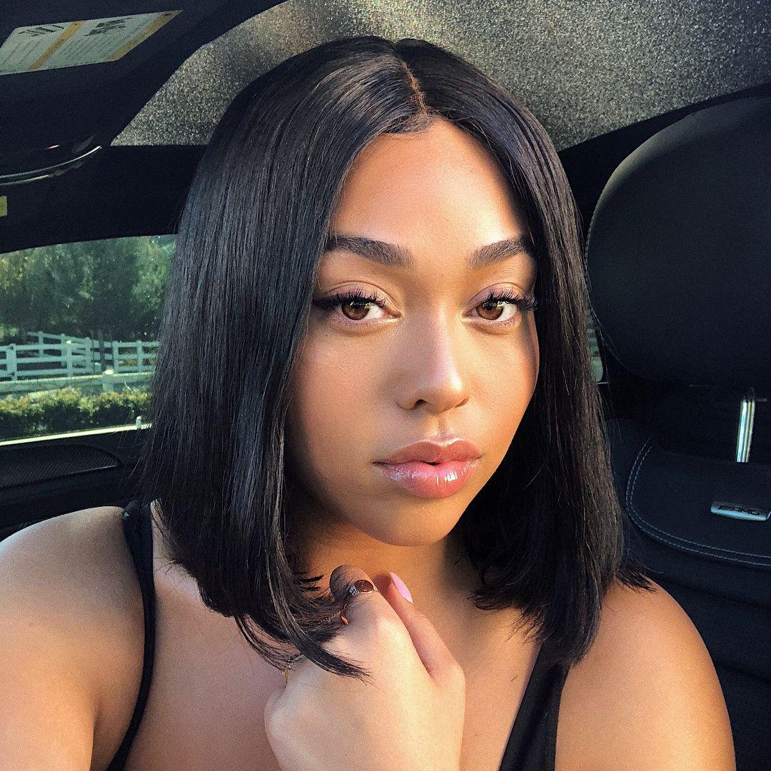 Jordyn Woods bob hair