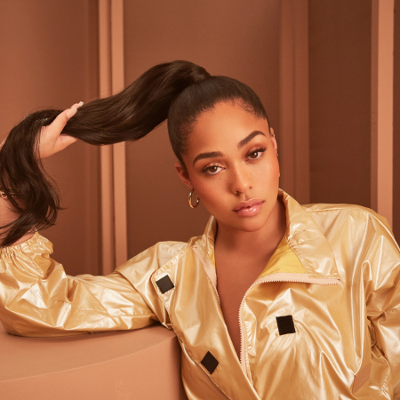 Jordyn Woods high ponytail