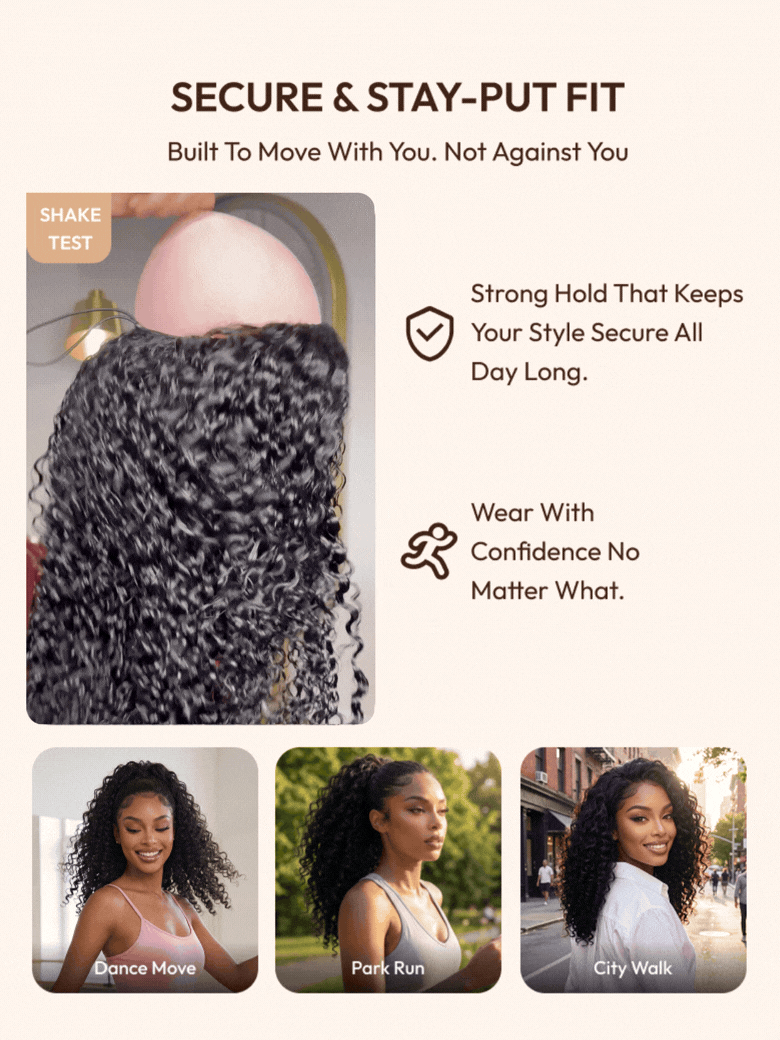 secure half wig no slip