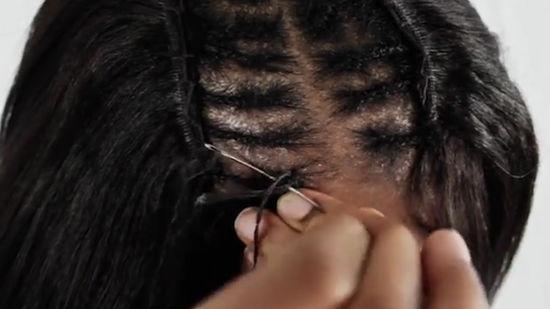 sew in weave