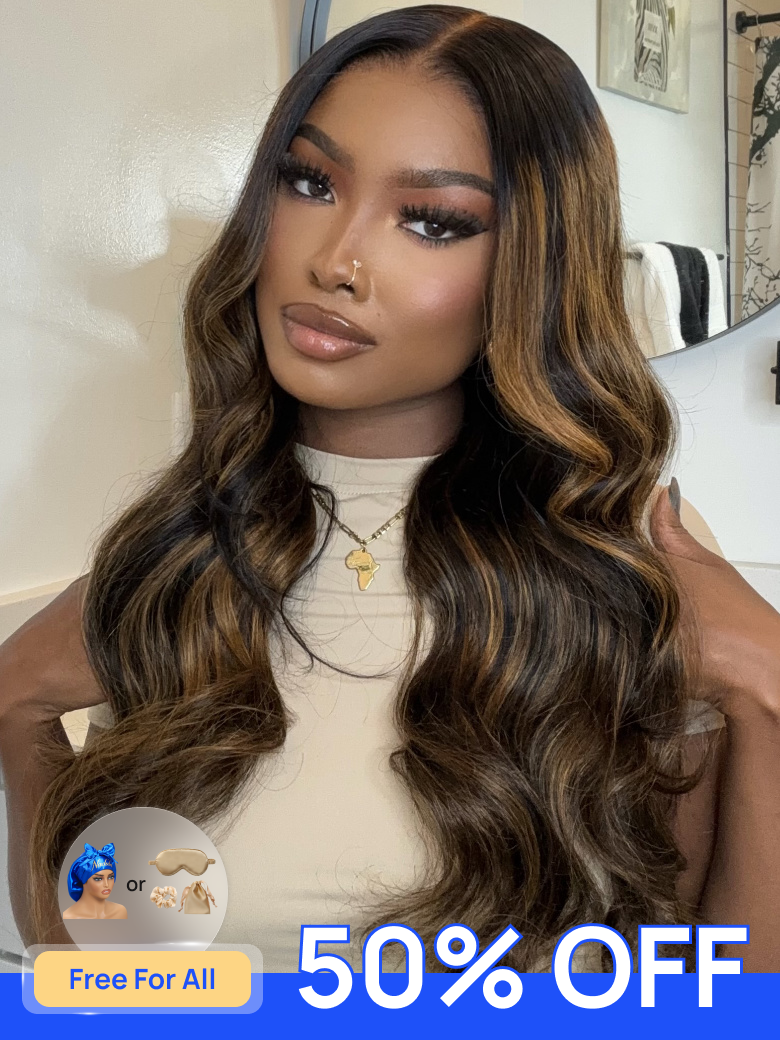 Nadula 50% Off Flash Sale Balayage Highlight Body Wave Wigs