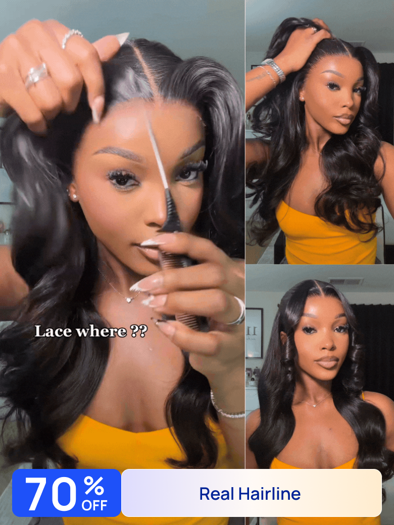70% OFF | Nadula Flash Sale 7x5 Byebye Knots Put On and Go Body Wave Wig Pre Bleached Invisible Knots Glueless Wigs