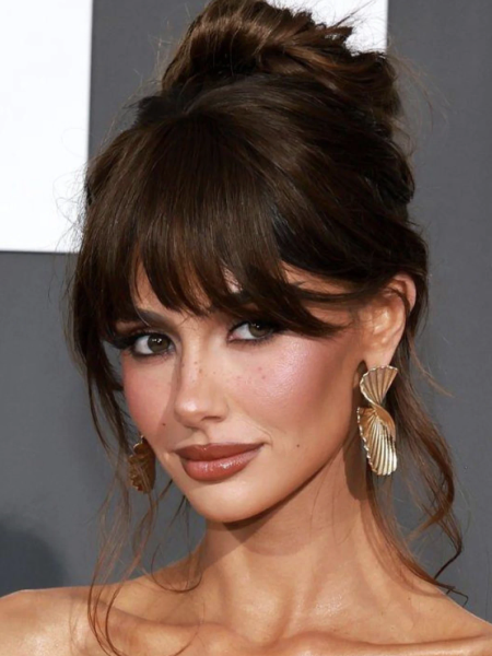 French Knot with Bangs