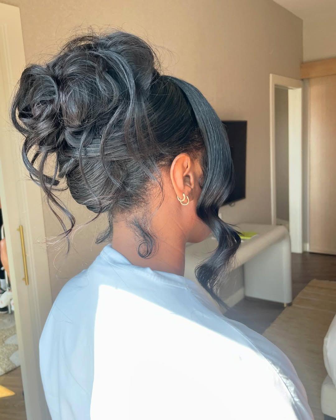Messy French Knot&nbsp;Hairstyle