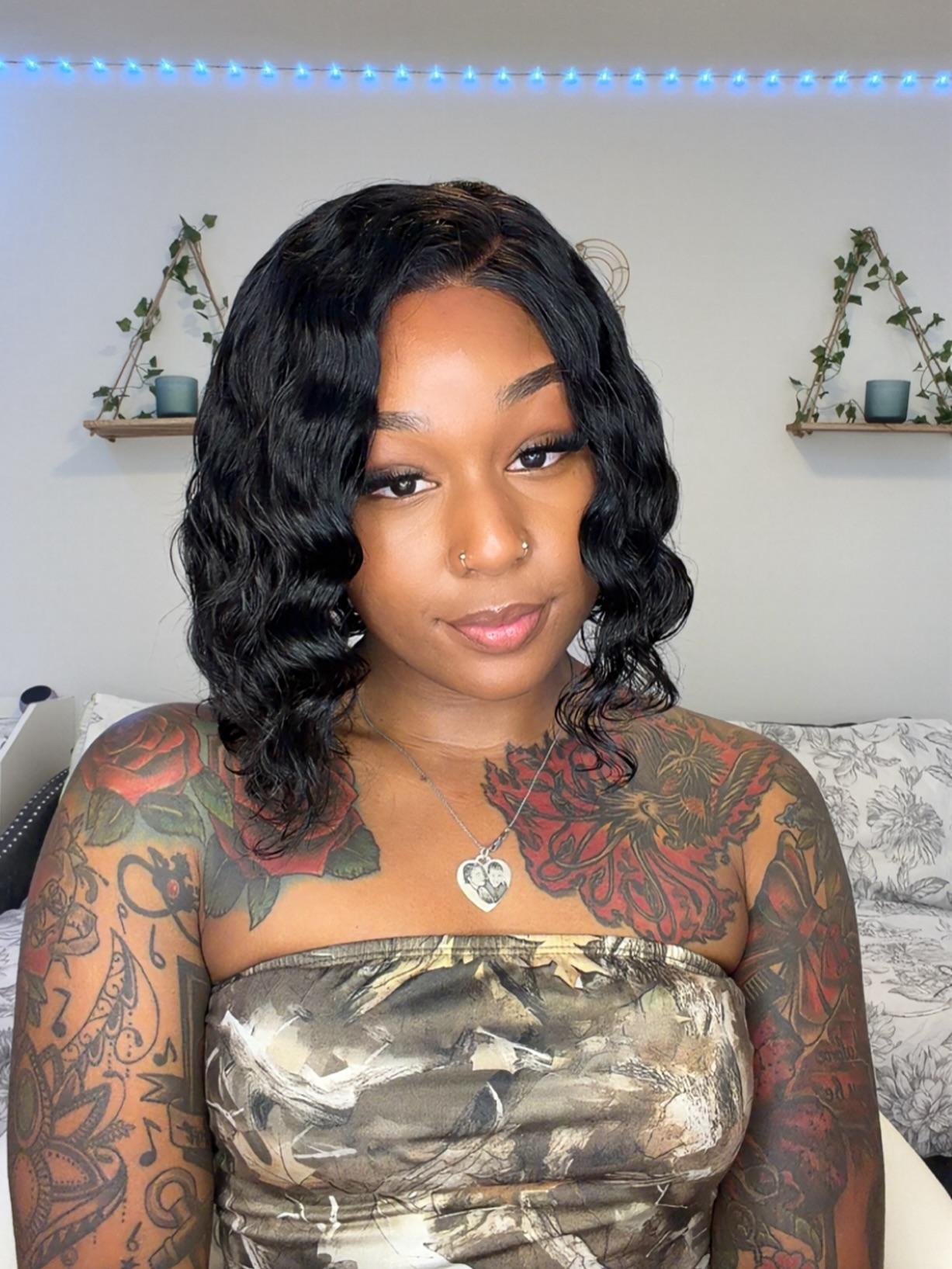 wavy bob wig