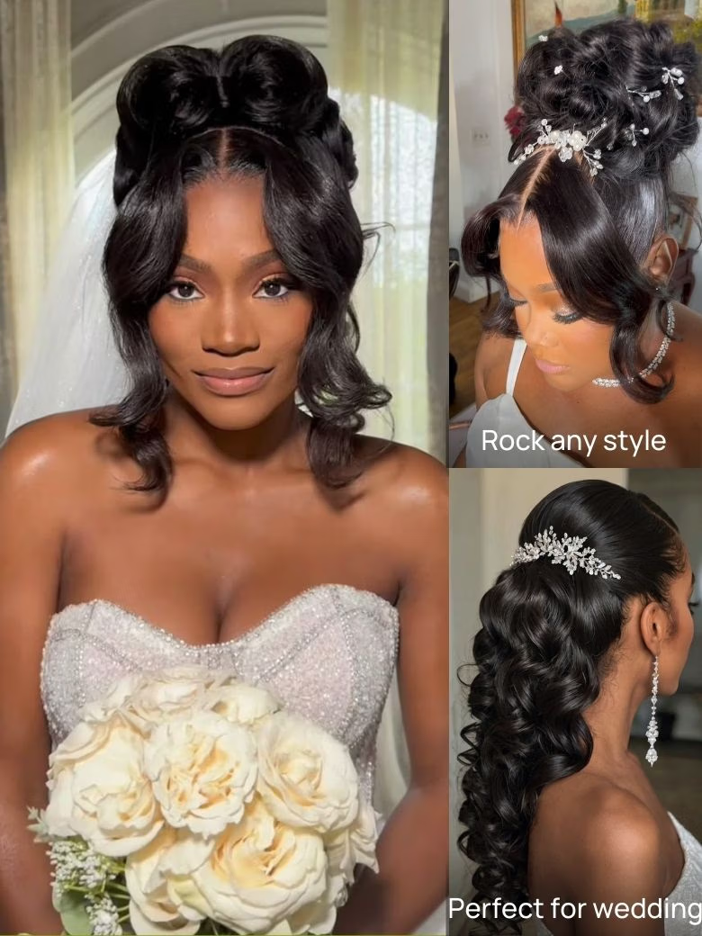 Brand Day Sale |Nadula 360 Lace Frontal Wig with Invisi Drawstring Pre-everything Body Wave Transparent Lace Put on and Go Human Hair Wigs