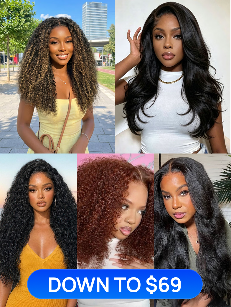 All wigs $69-$109| Nadula Flash Sale Bye Bye Knots and glueless Wigs Weekend Sale