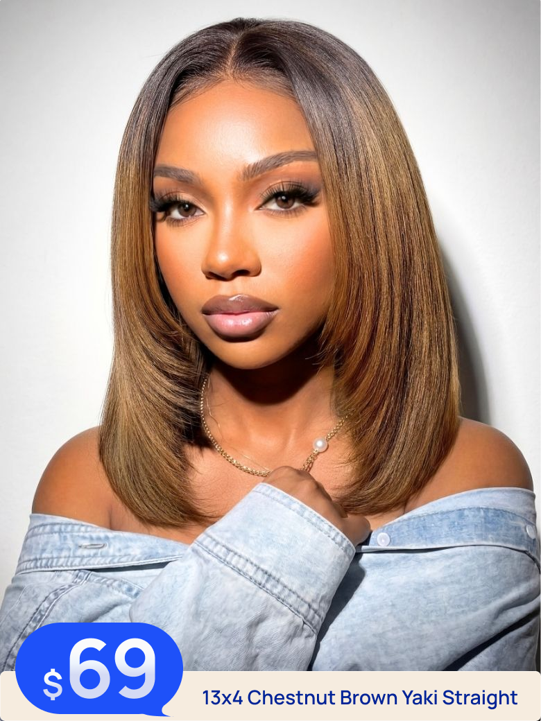 Down To $69 | Nadula Flash Sale 13x4 Pre-Everything Yaki Straight Wig Put On and Go Glueless Human Hair Wigs