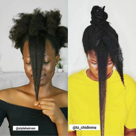 kinky hair shrinkage