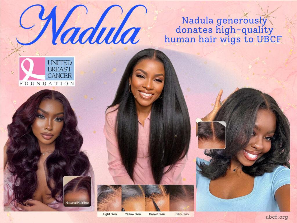 Nadula Donates Wigs to UBCF