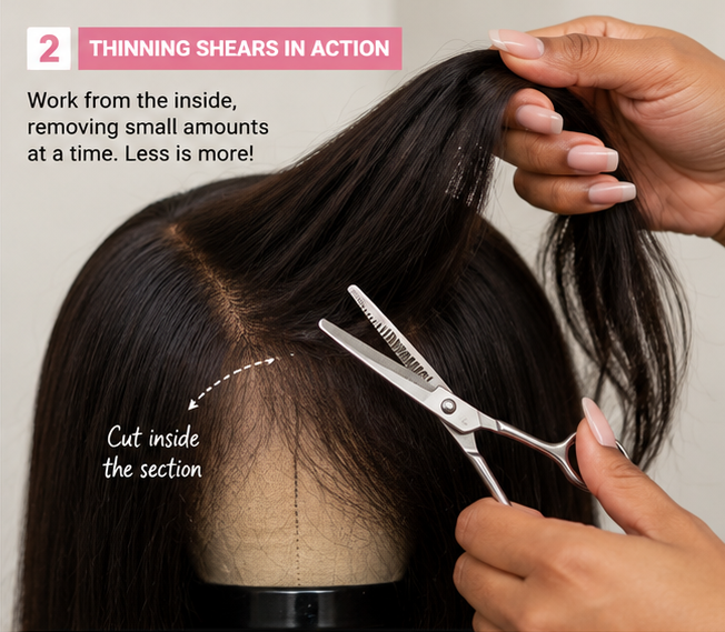 Thinning Out a Wig Tips