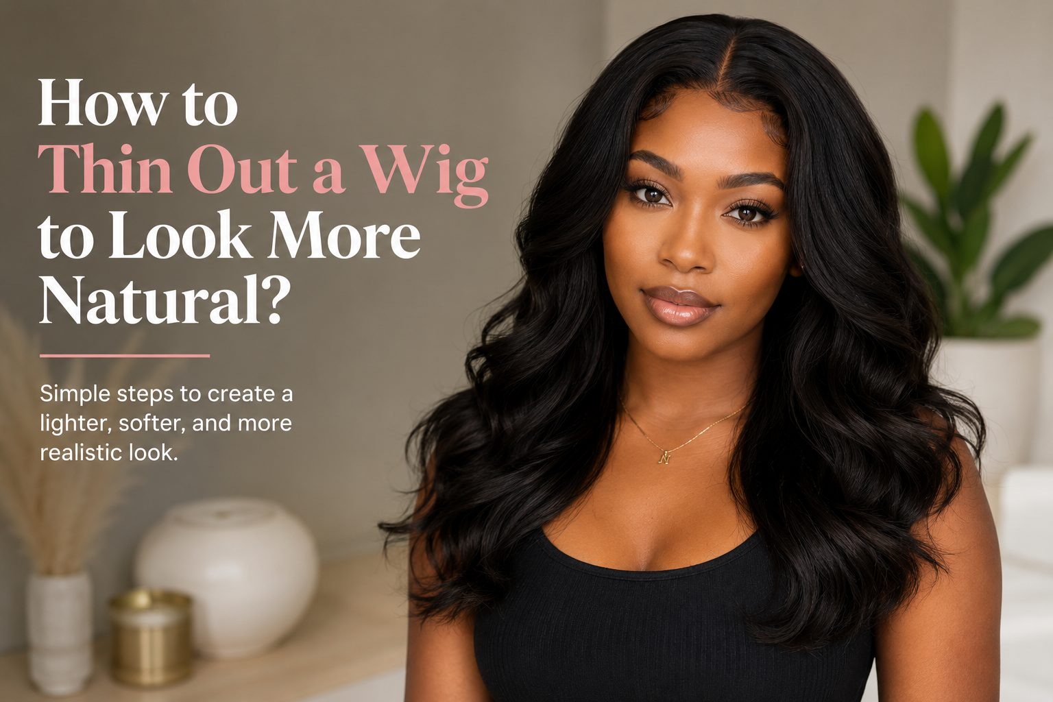 thin out a wig to look natural