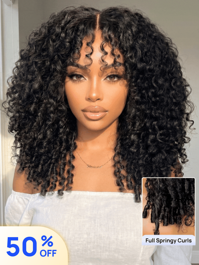 50% OFF | Nadula Flash Sale 13x4 Pre Everything Chestnut Brown Ombre & Natural Color Burmese Curly Glueless Wigs On Sale