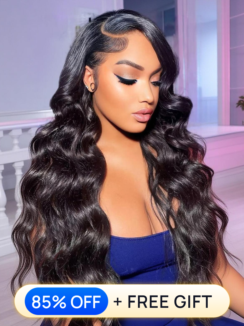 85%OFF Sale| Nadula Flash Sale 13*4 lace frontal Pre Plucked Body Wave Put on and Go Human Hair Wigs