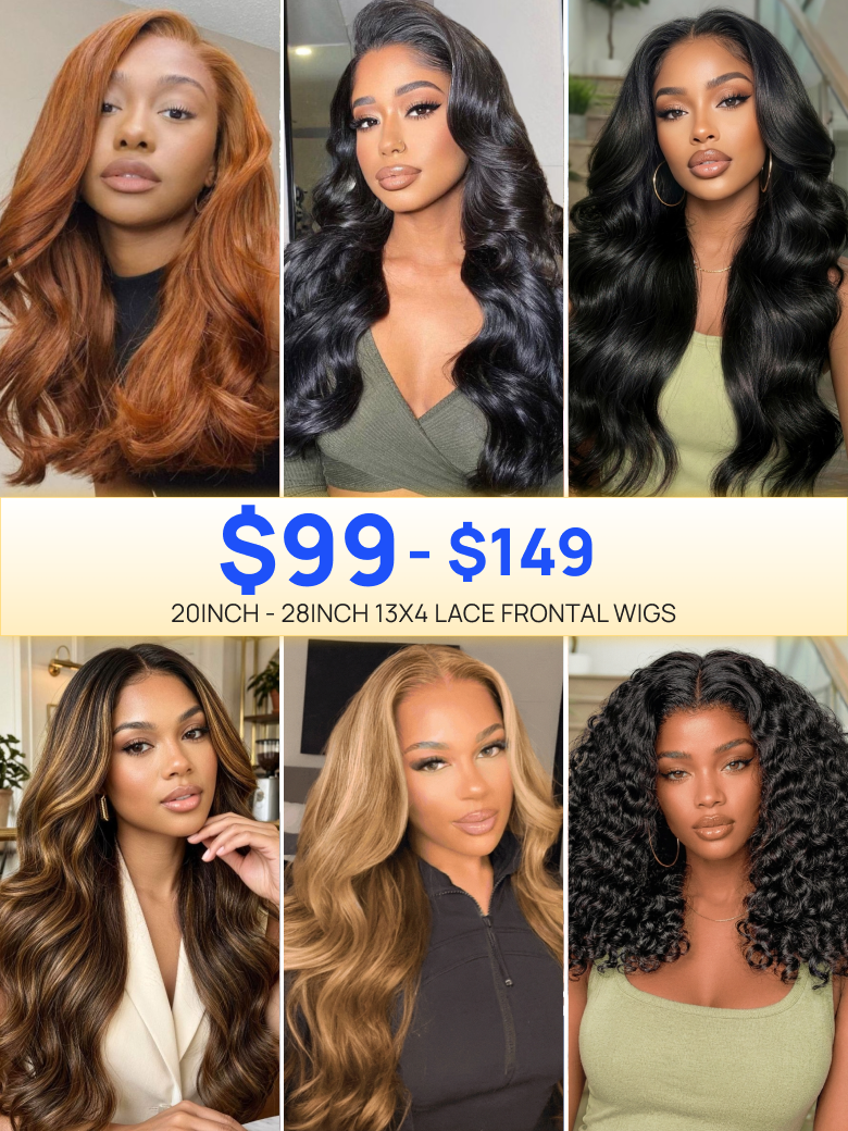 Long Inch Wigs Collections | Nadula Flash Sale 13x4 Lace Frontal Wigs Pre Plucked Human Hair Wig
