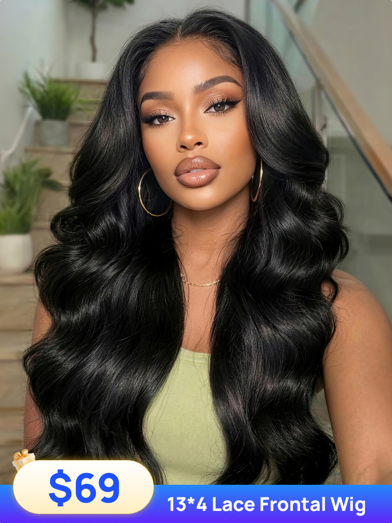 70%OFF Sale| Nadula Flash Sale 13*4 lace frontal Pre Plucked Body Wave Put on and Go Human Hair Wigs