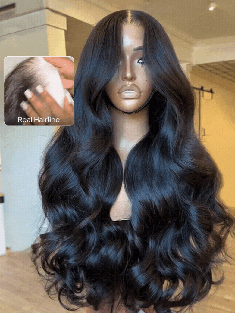Nadula Bye Bye Knots 2.0™ 7x5 HD Lace Closure and 13x4 Pull and Go Body Wave Wig Pre Bleached Invisible Knots Glueless Wig