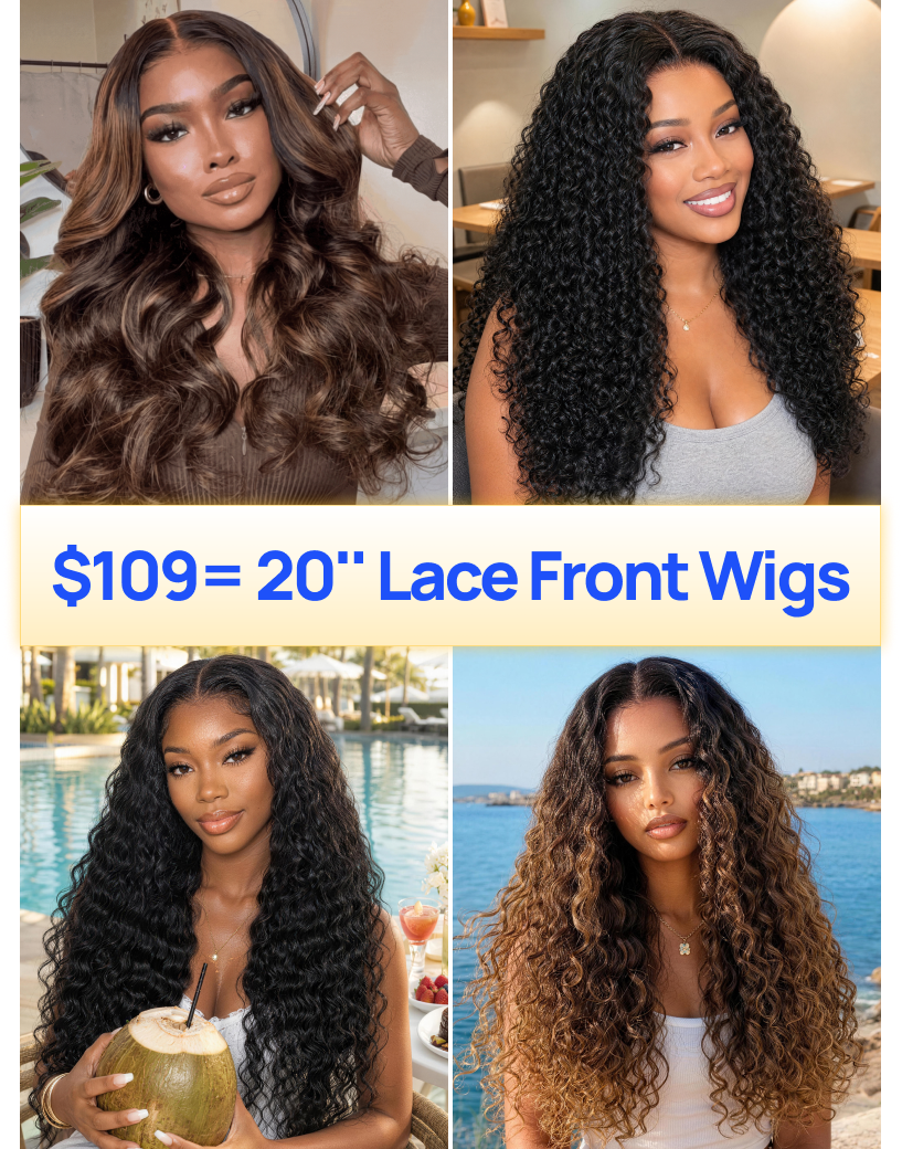 ALL 20Inch Wigs $99-$109 | Nadula Flash Sale 13x4/ 7x5 Lace Front Human Hair Wigs Put On And Go Wig Limited Stock