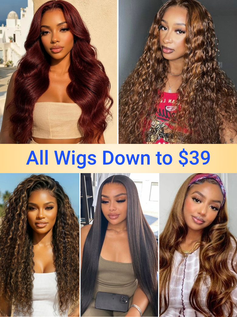 Down To $39 | Nadula Flash Sale Hot Selling Wigs Natural Hairline Put On And Go Glueless Human Hair Wigs