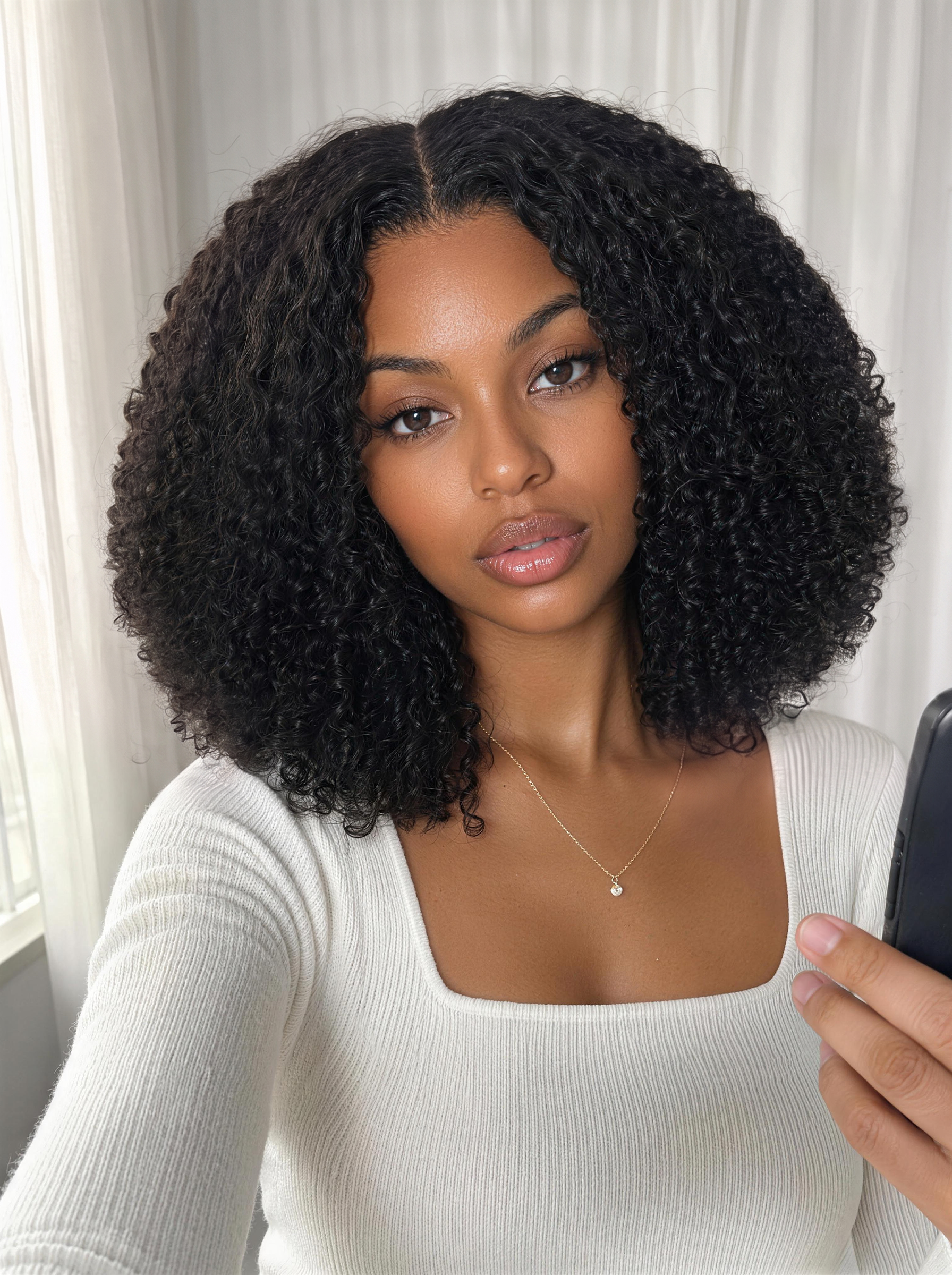 Nadula 7x5 Ready-to-Wear Coily Curly Face-Framing Twist-out Bob Wig Glueless Wig with Drawstring