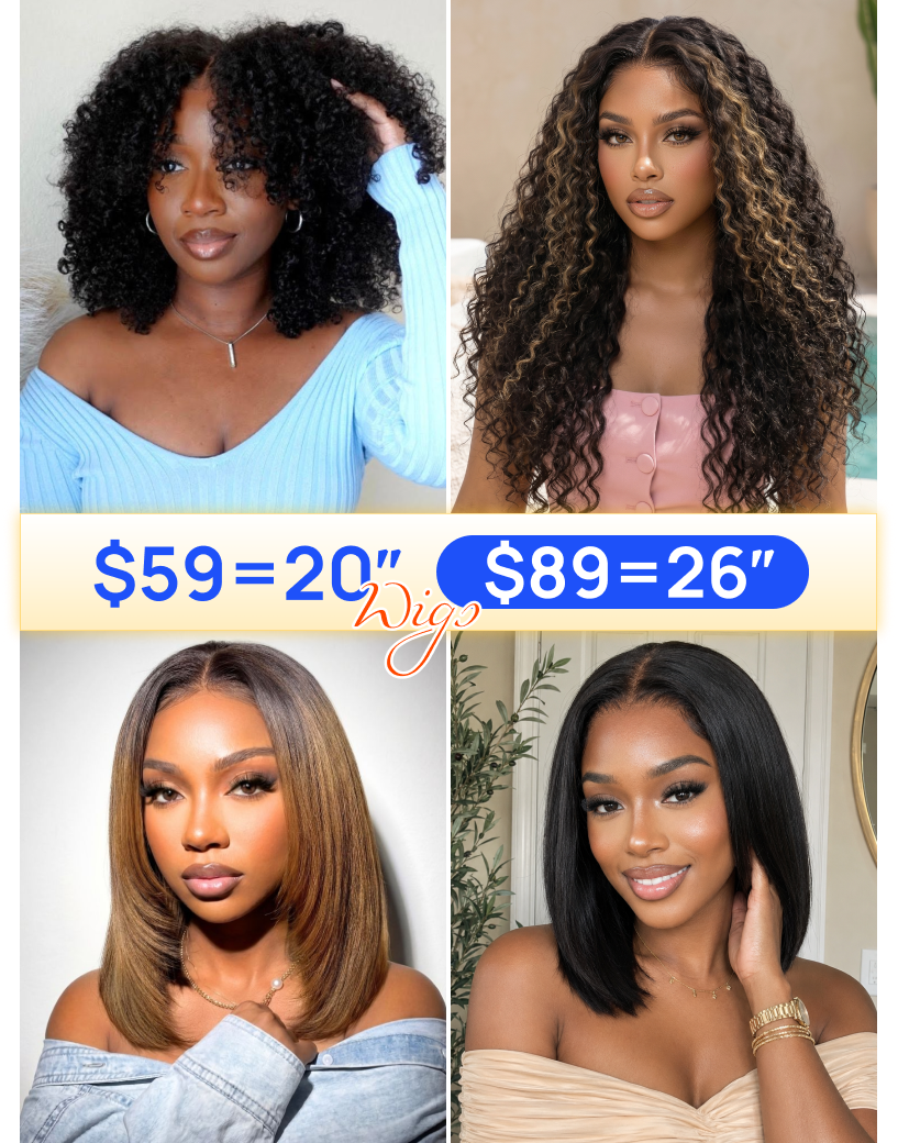 All Wigs $59-$119 | Nadula Clearance Sale 16inch To 28inch Human Hair Wigs Beginner Friendly Wigs