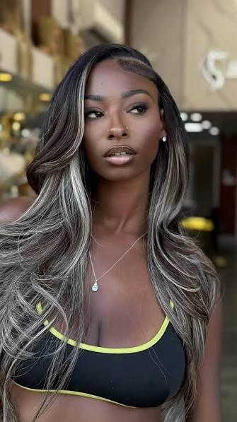 Trinity Tatum ash blonde waves