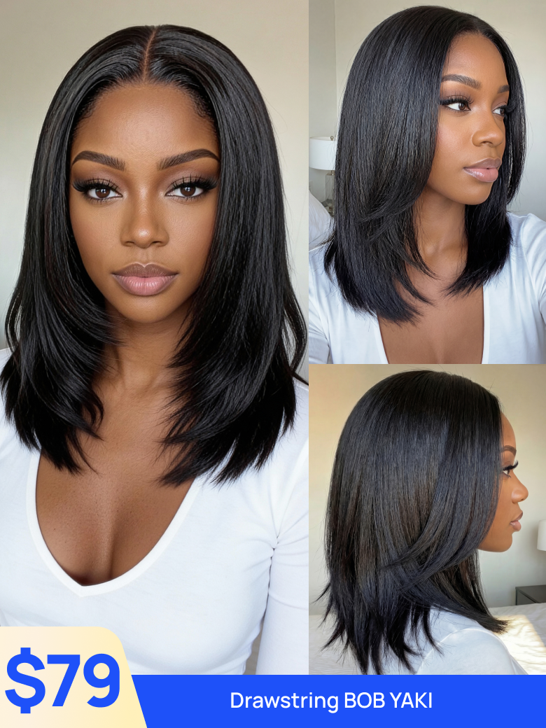 Nadula Flash Sale Straight Bob Wig 7x5 Pre-Bleached Bye Bye Knots Wig with Invisi Drawstring Brand Day Exclusive