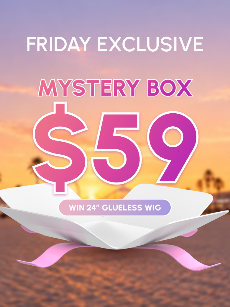 Nadula $59 Mystery Box Win 24 Inch Bye-Bye knots Wig Value $180-$350 Limited Stock