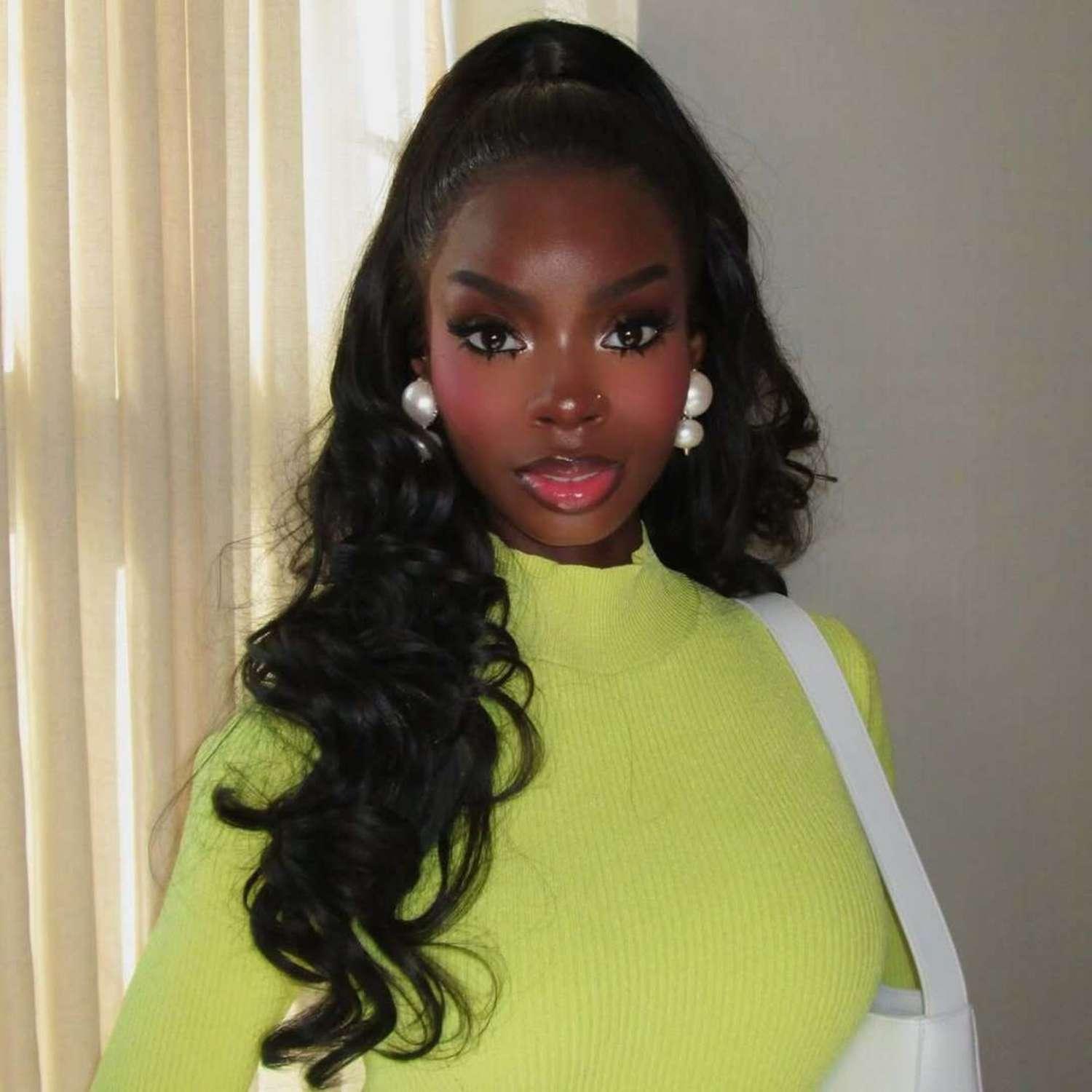 Olandria Carthen half up half down
