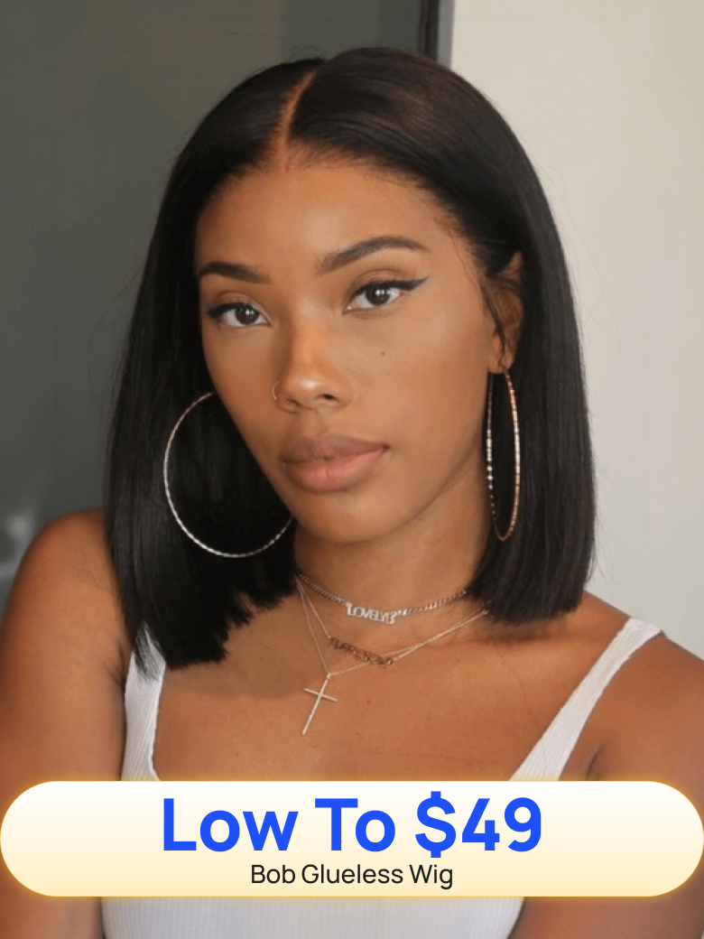 Nadul Flash Sale 7x5 Byebye Knots Silky Bob And Yaki Bob Wigs Put On And Go Human Hair Wigs