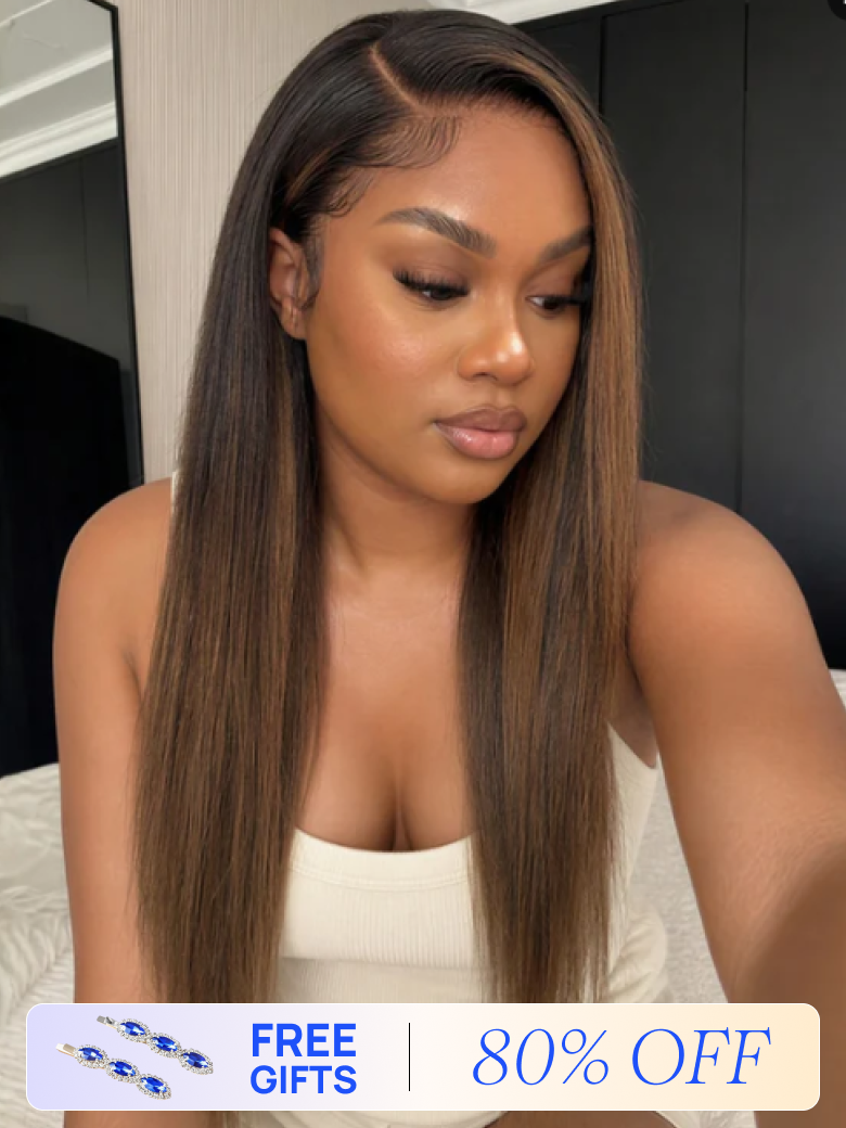 80% OFF | Nadula Flash Sale Yaki Straight Wig 7x5 Bye Bye Knots Put On and Go Glueless Human Hair Wigs