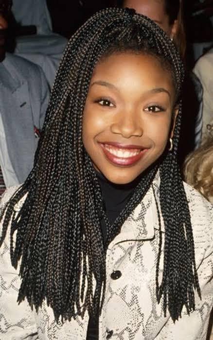 Brandy Norwood 90s braided hairstyle