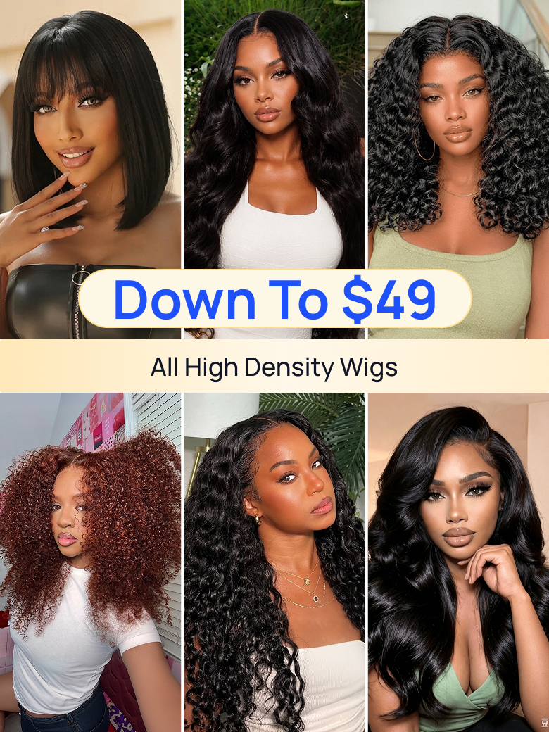 All High Density Wigs From $49 | Nadula Flash Sale Hot Wigs Glueless Human Hair Wigs