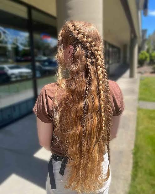 Classic Medieval Braided Hairstyle