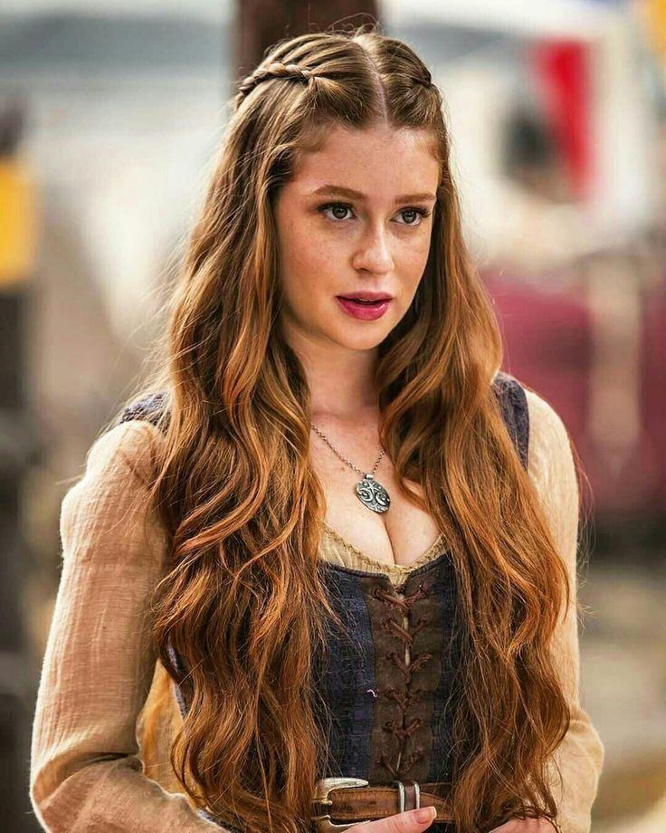 Medieval-Inspired Long Wavy Hair