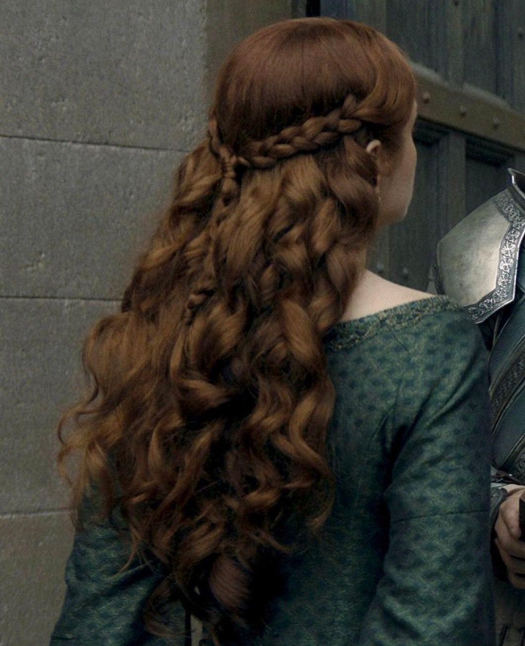 Medieval Half-Up, Half-Down Hairstyle
