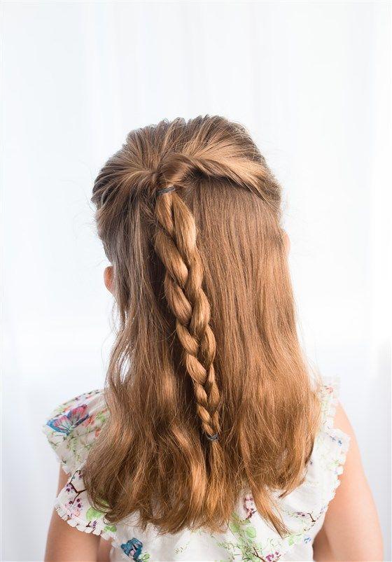 Half-Up Twisted Braid Hairstyle