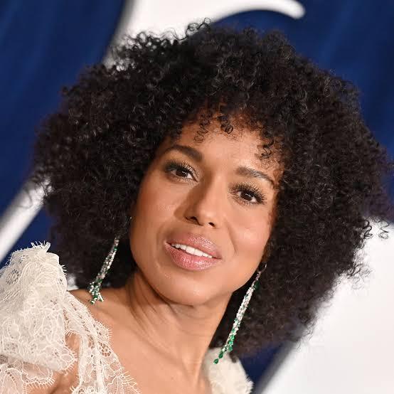 Kerry Washington curly bangs