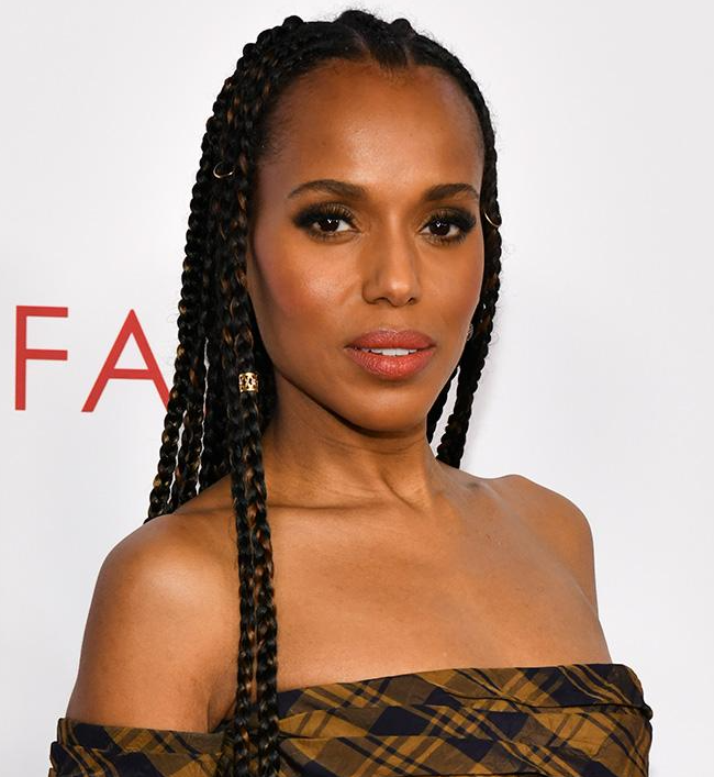 Kerry Washington braids hairstyle