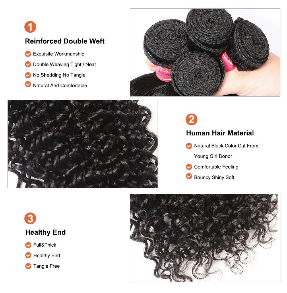 Lace Closure Curly 100% Virgin Human Hair