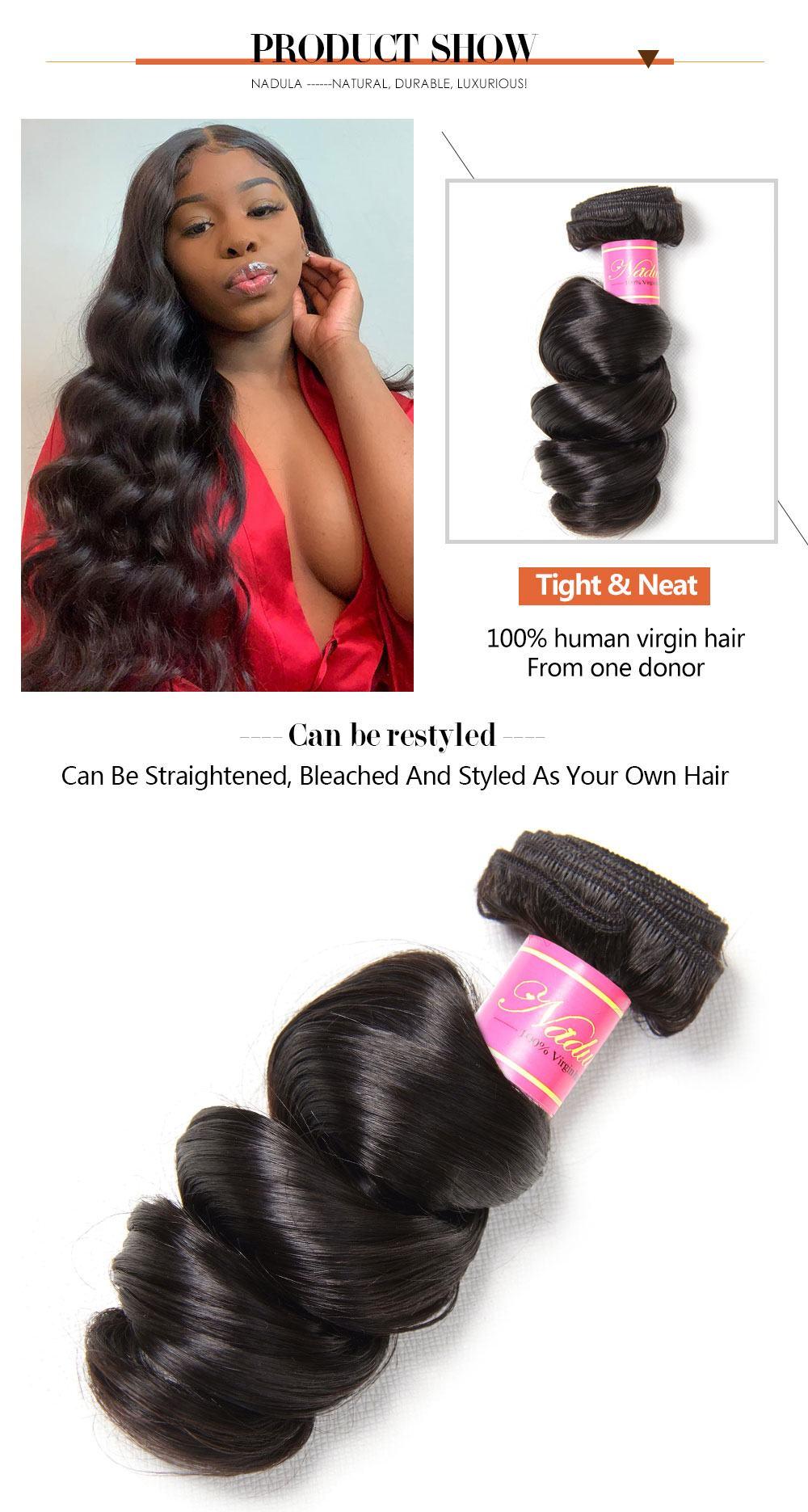 Loose Wave Hair Brazilian Human Hair Weave