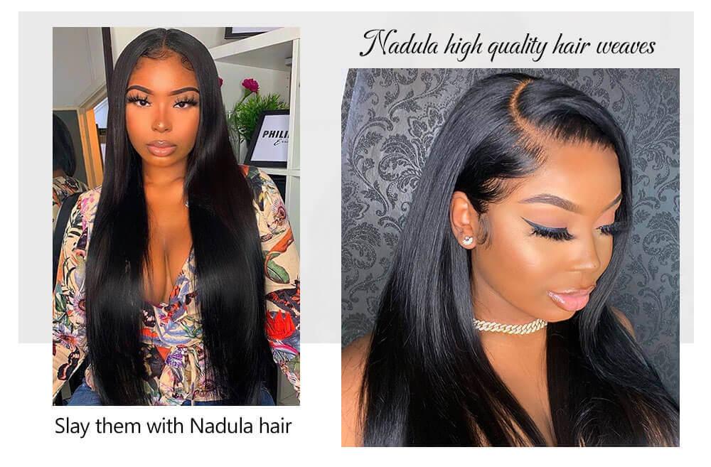 Nadula Transparent 4*4 Lace Closure Straight Free Part 100% Virgin Human Hair